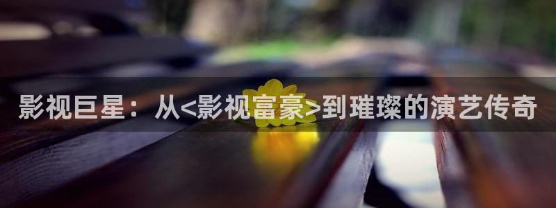 黑螞蟻影視電視劇大全網(wǎng)站：影視巨星：從<影視富豪>到璀璨的演藝傳奇